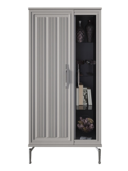 Витрина 2-х дв. ЗАМИРА серый