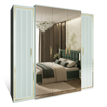 Шкаф 5-ти дв. ЗАМИРА оливковый