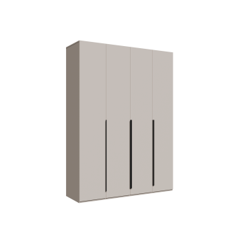 Шкаф 4-х дв. ПАЛЬМА сатин 1,6м