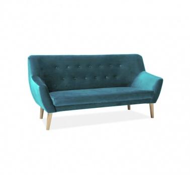 Диван NORDIC 3 VELVET вельвет - бирюзовый (bluvel 85)
