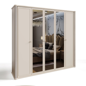 Шкаф 5-ти дв. ДИАНА бежевый