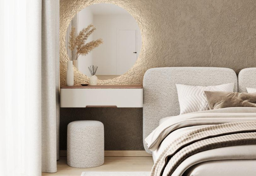 Туалетный стол подвесной МИРЕЛЛА дуб крафт/кашемир