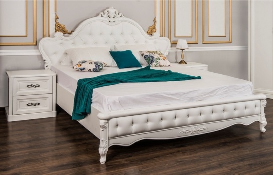 Кровать МИШЕЛЬ белый/матовый с Подъёмным Механизмом 160х200