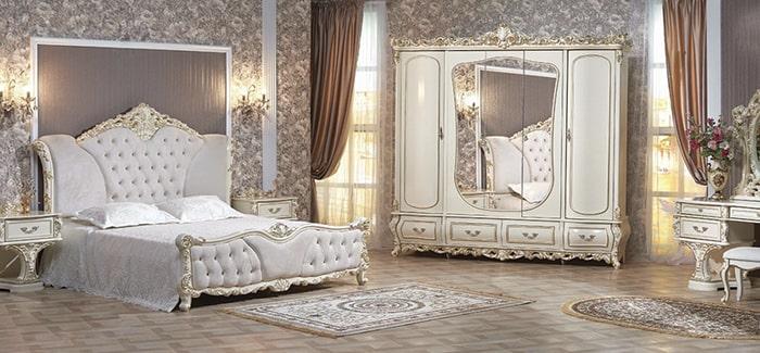Спальня Каролина Крем (с 5-ти дв. шкафом)