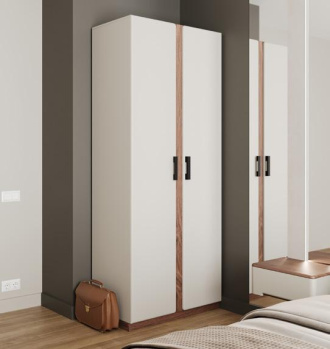 Шкаф 2-х дв. МИРЕЛЛА (без зеркал) дуб крафт/кашемир