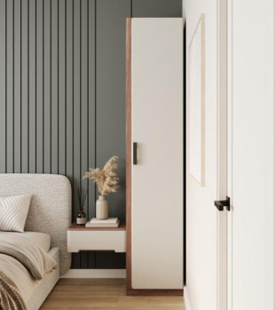 Шкаф 1-но дв. МИРЕЛЛА дуб крафт/кашемир