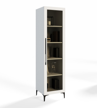 Витрина 1-но дв. СТЕЛЛА белый