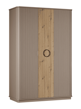 Шкаф 3-х дв. МАДРИД бежевый