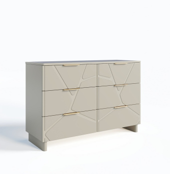 Комод ЛЕЙЛА 6 ярко серый