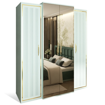 Шкаф 4-х дв. ЗАМИРА оливковый