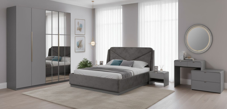 Спальня МИЛЕНА 4С серый