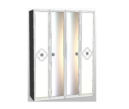 Шкаф 4-х дв. ФЕЛИСИЯ бежевый